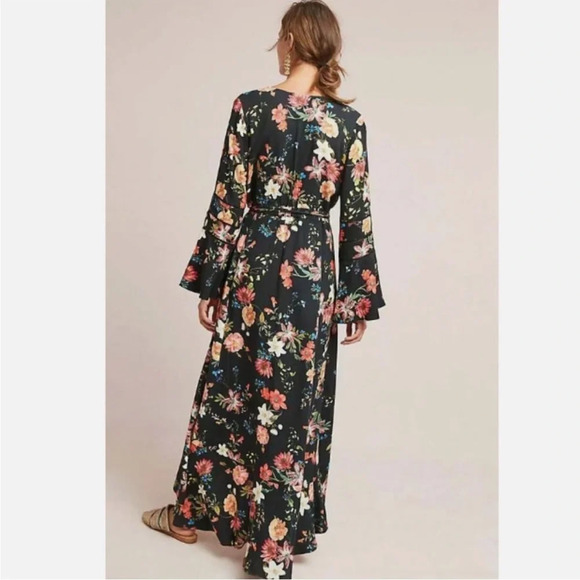 Farm Rio Brazil Summer Flower Wrap Maxi Dress - Picture 2 of 11